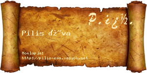Pilis Éva névjegykártya